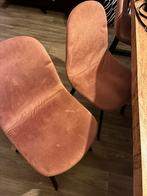 4 eetkamerstoelen velvet oud roze, Huis en Inrichting, Ophalen of Verzenden, Zo goed als nieuw, Overige kleuren