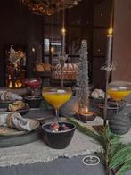 Shabby tafel loper linnen doek kleed stoer sober landelijk, Verzenden, Nieuw