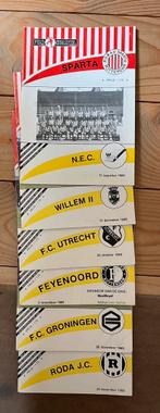 6 x Pro Sparta Wedstrijdprogramma’s 1989, Ophalen of Verzenden, Gebruikt, Sparta, Boek of Tijdschrift