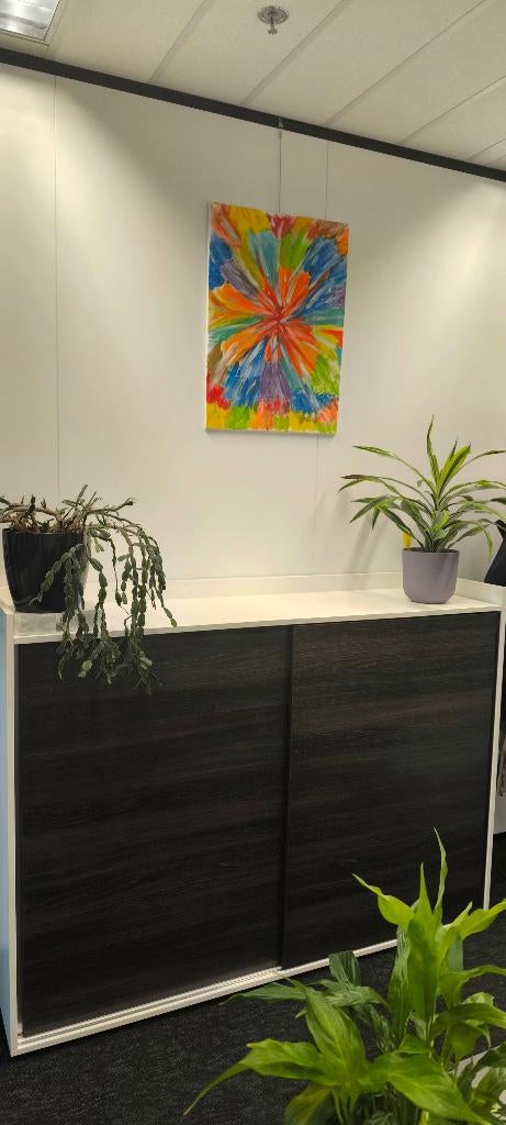 Schuifdeurkast, Ophalen, Met plank(en), Gebruikt, 150 tot 200 cm