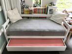 gratis wit kinderbed met uitschuifbed - moet snel weg, Ophalen, 85 tot 100 cm, Gebruikt, Matras