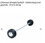 Halterstang met gewicht, Sport en Fitness, Fitnessmaterialen, Ophalen, Nieuw, Halterstangen