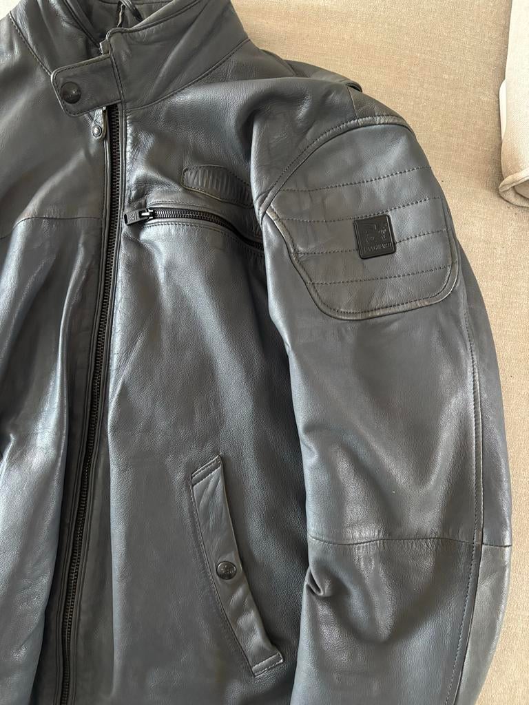 Vanguard leren jas - Maat XXL, Ophalen of Verzenden, Zo goed als nieuw, Overige maten, Grijs