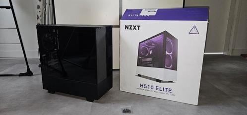 NZXT H510 ELITE met NZXT fans en led strip!, Computers en Software, Computerbehuizingen, Nieuw, Ophalen of Verzenden