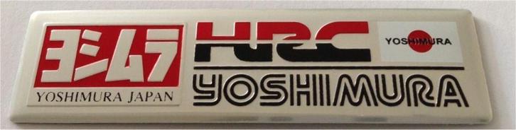 Yoshimura aluminium Uitlaatplaatje #2, Motoren, Accessoires | Stickers, Ophalen of Verzenden