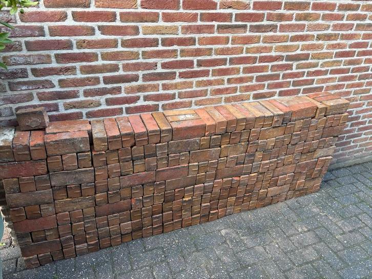 Gebakken Dikformaat Klinkers circa 3 vierkante meter, Doe-het-zelf en Verbouw, Metselstenen, Gebruikt, Bakstenen, Ophalen