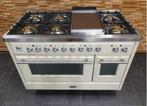 🔥Luxe Boretti Majestic Fornuis 120cm crème + rvs Frytop, 60 cm of meer, Ophalen of Verzenden, Zo goed als nieuw, Energieklasse A of zuiniger