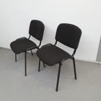 Car kantinestoelen - zwarte stof, Huis en Inrichting, Stoelen, Ophalen of Verzenden, Zwart, Stof