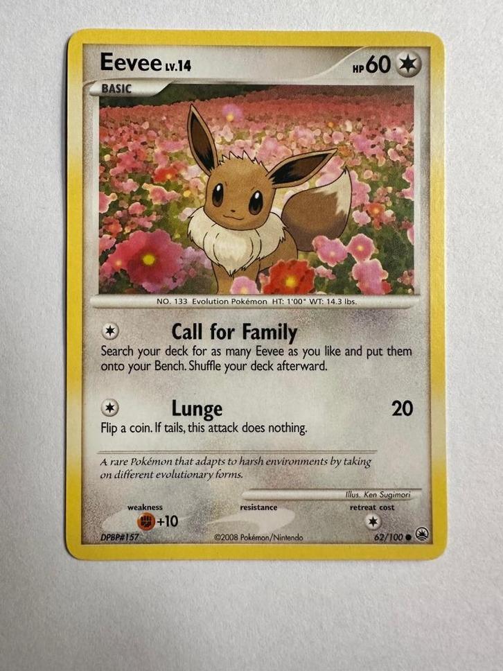 Eevee – 62/100 – Majestic Dawn, Hobby en Vrije tijd, Verzamelkaartspellen | Pokémon, Zo goed als nieuw, Losse kaart, Ophalen of Verzenden