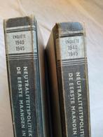 Wo2 parlementaire enquête boeken Tweede Kamer 1949, 2 delen, Ophalen of Verzenden