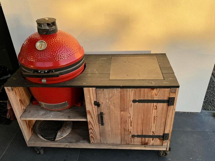BBQ Meubel voor Kamado Joe Classic II, Tuin en Terras, Houtskoolbarbecues, Gebruikt, Met accessoires, Ophalen