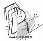 Deurlijst links achter BMW F48 F49 X1 oe 51357349675 org BMW, Auto-onderdelen, Interieur en Bekleding, -, -, Nieuw, Ophalen of Verzenden