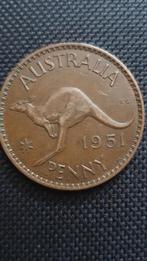1 Penny 1951 Australië, Postzegels en Munten, Munten | Oceanië, Ophalen of Verzenden, Losse munt