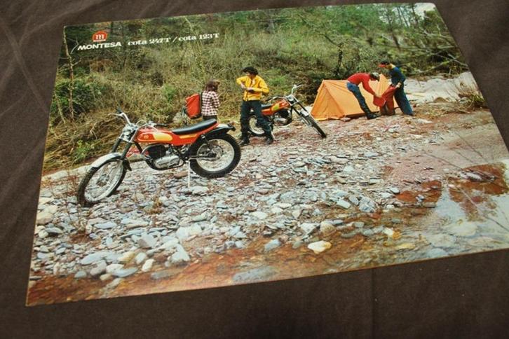 Montesa Cota 247T 123T motorfiets verkoop folder brochure, Motoren, Handleidingen en Instructieboekjes, Overige merken, Ophalen of Verzenden