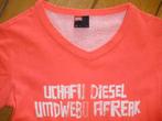 DIESEL t- shirt neon roze maat S, Maat 38/40 (M), Ophalen of Verzenden, Zo goed als nieuw, Diesel