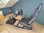 Racestoel met stuur en pedalen(ART cockpit met Thrustmaster), Ophalen, Zo goed als nieuw