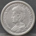 Zilveren dubbeltje 1910 - 10 cent 1910 Wilhelmina, Postzegels en Munten, Munten | Nederland, Zilver, Koningin Wilhelmina, 10 cent