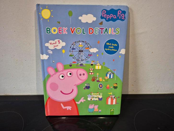 Peppa Pig boek vol details, zoek opdrachten, vanaf 3 jaar, Boeken, Kinderboeken | Jeugd | onder 10 jaar, Zo goed als nieuw, Sprookjes