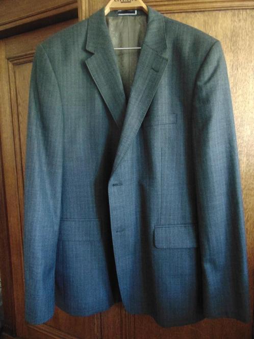 Herenkostuum Donker Grijs Licht Grijs Blauw streepje Maa 54, Kleding | Heren, Kostuums en Colberts, Nieuw, Maat 52/54 (L), Grijs