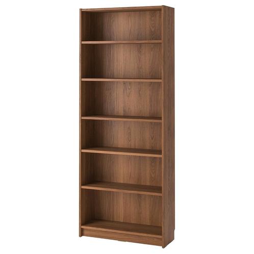 Billy boekenkast bruin met glazen deurtjes, Huis en Inrichting, Kasten | Boekenkasten, Gebruikt, 50 tot 100 cm, 150 tot 200 cm