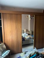 Kledingkast 3 schuifdeuren, midden spiegel, Huis en Inrichting, Kasten | Kledingkasten, Ophalen, Gebruikt, 200 cm of meer, Klassiek