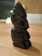 Handgesneden Azteeks/Maya Beeldje van Obsidiaan, Ophalen of Verzenden