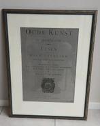 Titelpagina oude kunst in Nederland etsen, Ophalen of Verzenden