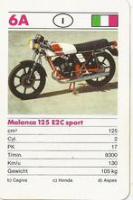 F62 motorkaartje 6a malanca 125 e2c sport, Ophalen of Verzenden, Zo goed als nieuw, Motoren