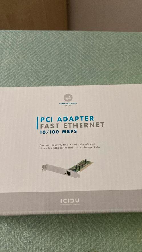 ICIDU 10/100 Mbps Ethernet PCI Card, Computers en Software, Netwerkkaarten, Zo goed als nieuw, Ophalen