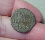 Duit Utrecht 1786 Bodemvondst, Postzegels en Munten, Munten | Nederland, Ophalen, Vóór koninkrijk, Overige waardes, Losse munt