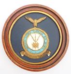 Houten rond Onderdeels schildje TWO ATAF 1968., Ophalen of Verzenden, Luchtmacht, Nederland, Embleem of Badge