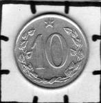 Munt Tsjechoslowakije 10 haleru 1971., Postzegels en Munten, Munten | Europa | Niet-Euromunten, Losse munt, Overige landen, Verzenden