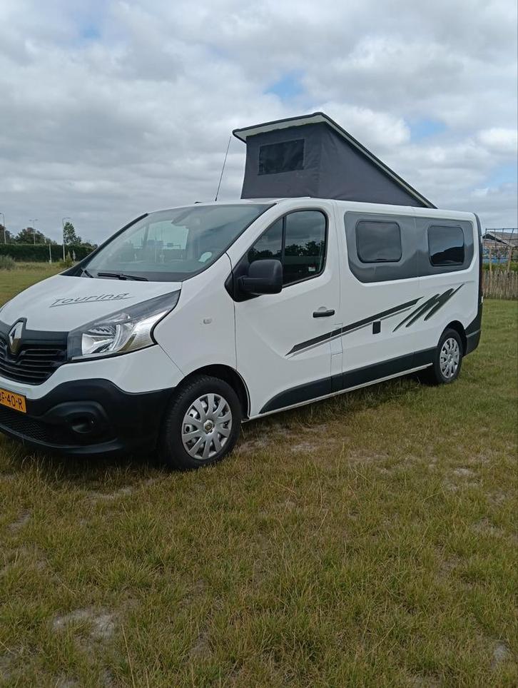 Renault Trafic buscamper met hefdak., Caravans en Kamperen, Campers, Bedrijf, tot en met 2, Buscamper of Camperbus, Overige merken