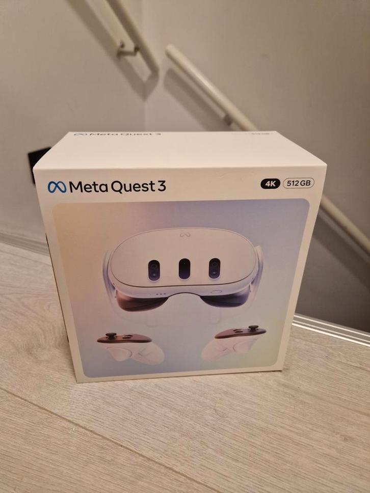 Meta Quest 3 512GB - Nieuw & Gesealed!, Spelcomputers en Games, Virtual Reality, Nieuw, VR-bril, Ophalen of Verzenden