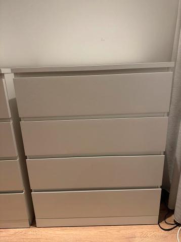 IKEA MALM Ladekast met 4 lades, wit, 80x100 cm - afbeelding 3
