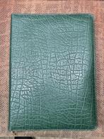 Groene (antieke) lederen schrijfmap., 20 tot 30 cm, Minder dan 35 cm, Ophalen of Verzenden, Zo goed als nieuw