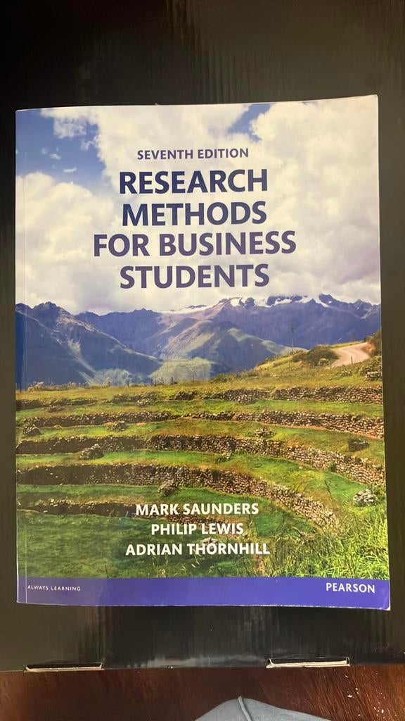 Research Methods for Business Students, Ophalen of Verzenden, Zo goed als nieuw