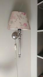 Mooie gebloemde Wandlamp, Ophalen, Gebruikt
