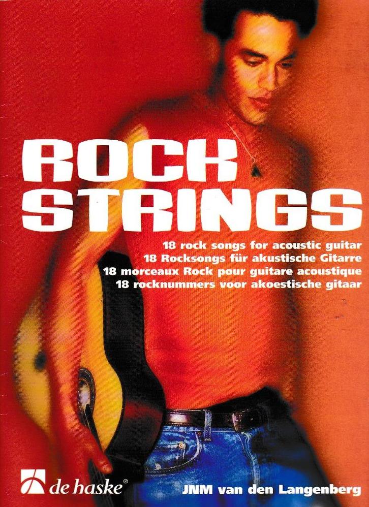 Rock Strings 18 Rock Songs Akoestische Gitaar ( 6918 ), Muziek en Instrumenten, Bladmuziek, Zo goed als nieuw, Les of Cursus, Gitaar