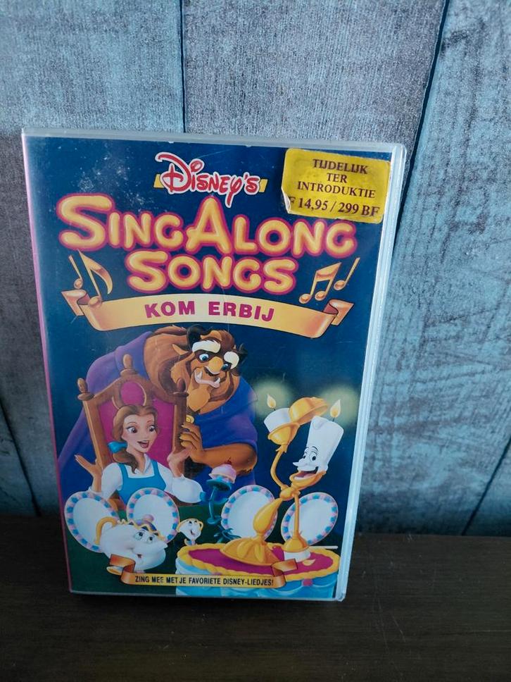 Disney SingAlongSongs 5 videoband Kom erbij., Cd's en Dvd's, VHS | Kinderen en Jeugd, Gebruikt, Tekenfilms en Animatie, Alle leeftijden
