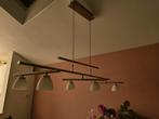 Verstelbare hanglamp, inclusief lichtpuntjes, Ophalen, 50 tot 75 cm, Zo goed als nieuw, Glas