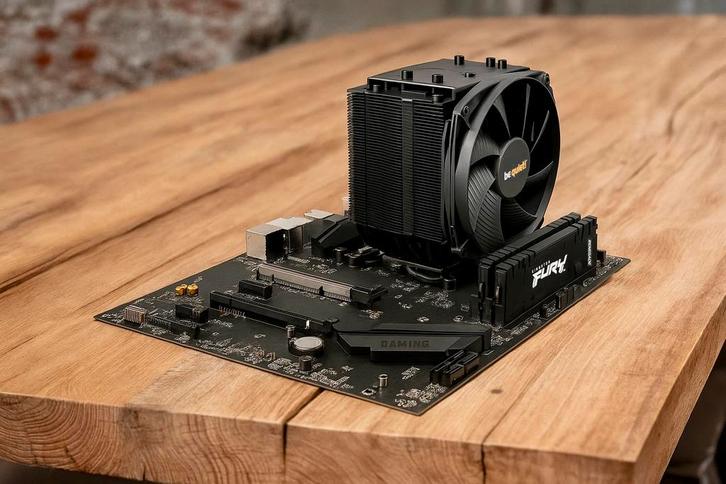 MSI B550, Ryzen 7 5700G, DarkRock 4, Fury Renegade 64 Gb, Computers en Software, Moederborden, Zo goed als nieuw, AMD, DDR4, Ophalen of Verzenden