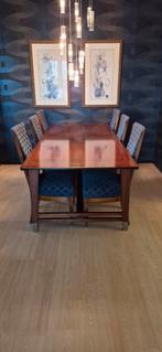 Elegante Eethoek met 6 Stoelen, Antiek en Kunst, Ophalen of Verzenden