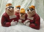 Walt Disney beeld zware jongens Beagle Boys vintage zeldzaam, Verzenden, Overige figuren, Gebruikt, Beeldje of Figuurtje