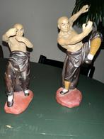 2x Mudman Martial Arts Shaolin monnik beeldjes., Ophalen of Verzenden, Zo goed als nieuw