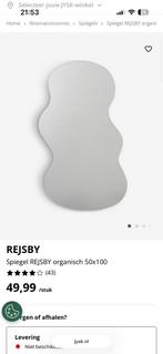 Jysk organische spiegel nieuw rejsby, Ophalen, Minder dan 50 cm, Zo goed als nieuw, Minder dan 100 cm