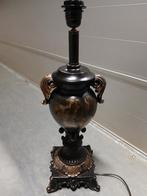 Barok lampenvoet/tafellamp zwart/goud, Ophalen, Zo goed als nieuw, Kunststof, 50 tot 75 cm