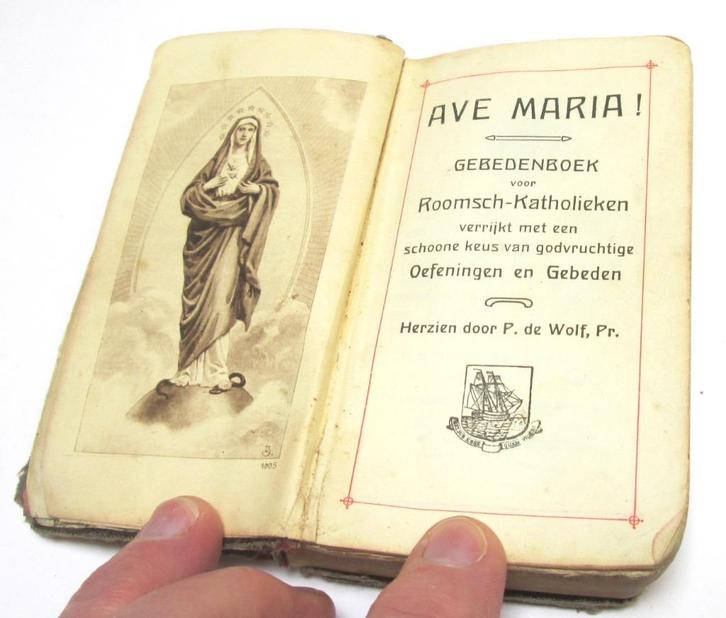 Ave Maria - Gebedenboek voor Roomsch-Katholieken uit 1924, Antiek en Kunst, Antiek | Boeken en Bijbels, Ophalen of Verzenden