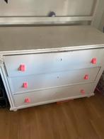 Commode ladenkast brocante wit, Huis en Inrichting, Kasten | Ladekasten, Minder dan 100 cm, 25 tot 50 cm, Gebruikt, Ophalen