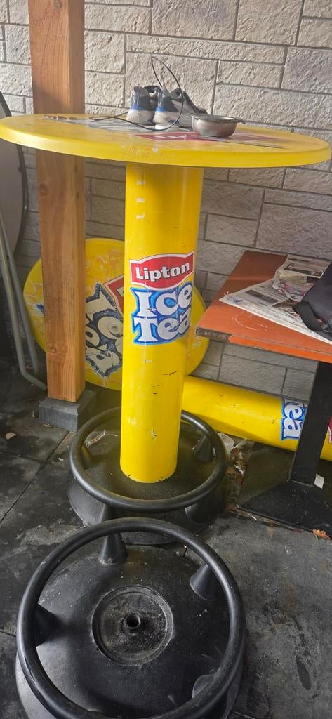 statafel  ice tea  2x, Huis en Inrichting, Tafels | Statafels, Ophalen, Nieuw